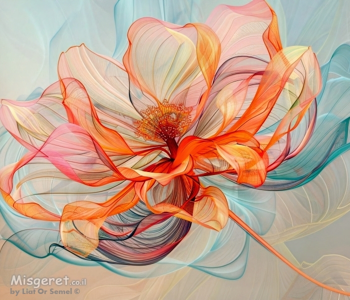 עלי כותרת של אור ותנועה