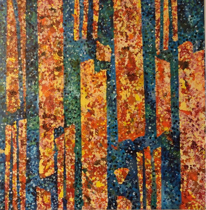 The falling leaves