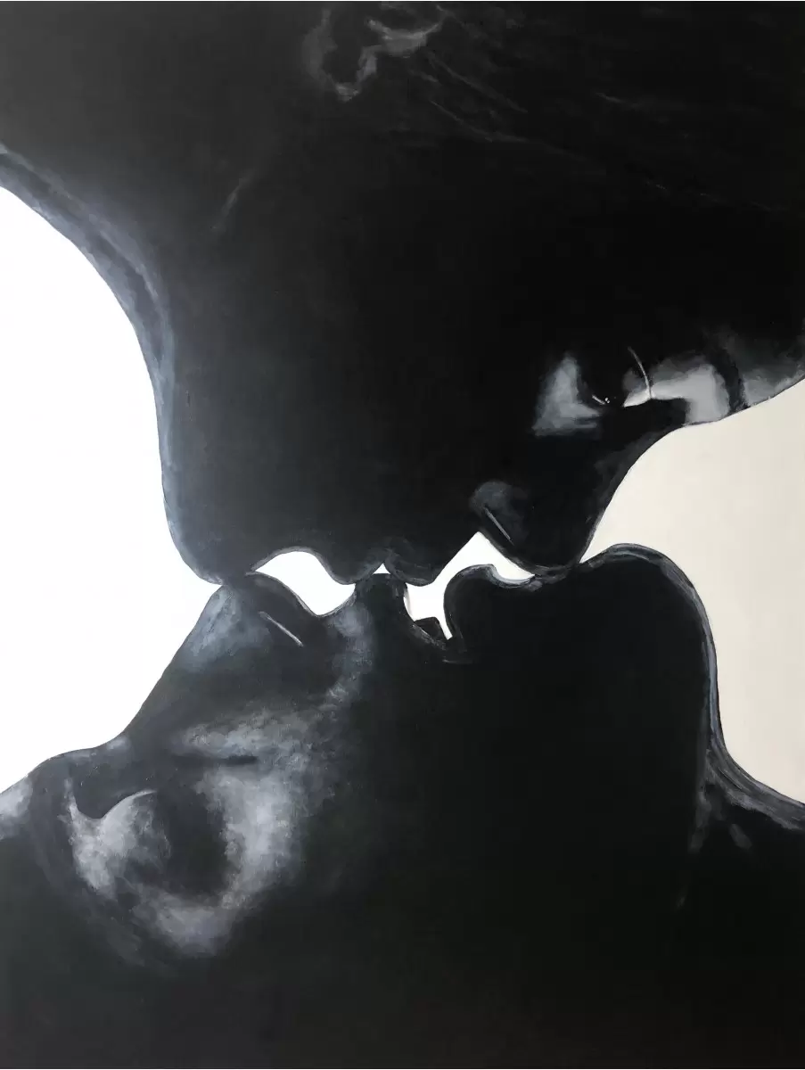 זוג שחור לבן - מירי ברוך - תמונות רומנטיות לחדר שינה  - מק''ט: 468040