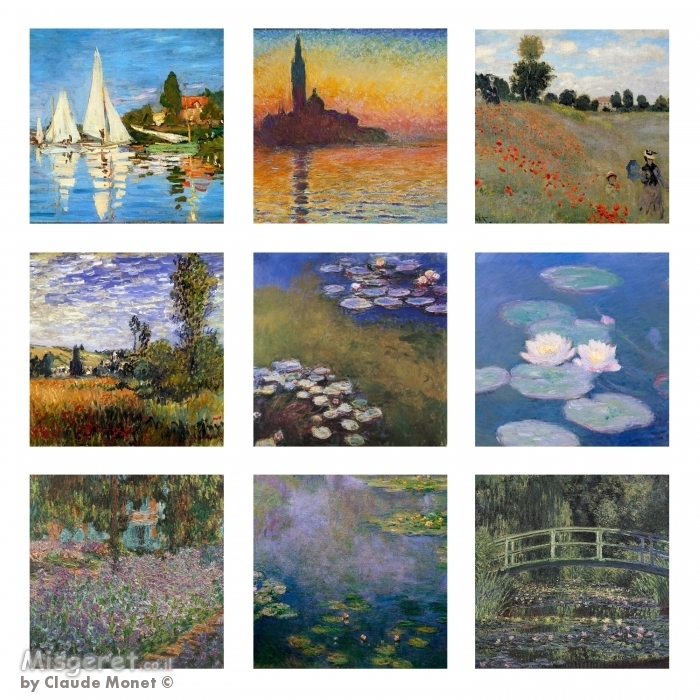 Claude Monet collage
