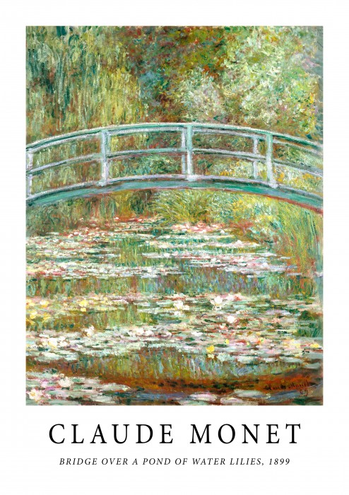 Bridge Over a Pond of Water Lilies
