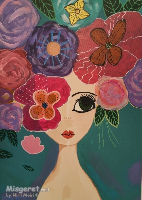רק פרחים יש לה בראש