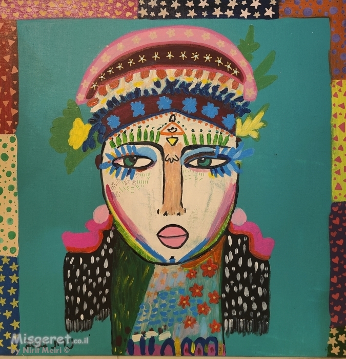 אשה שיבטית צבעונית
