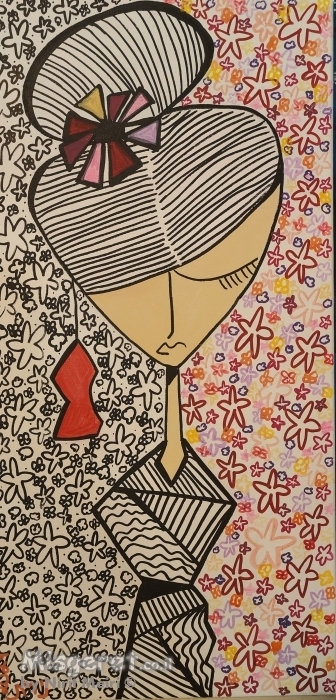 אשה בניגודיות