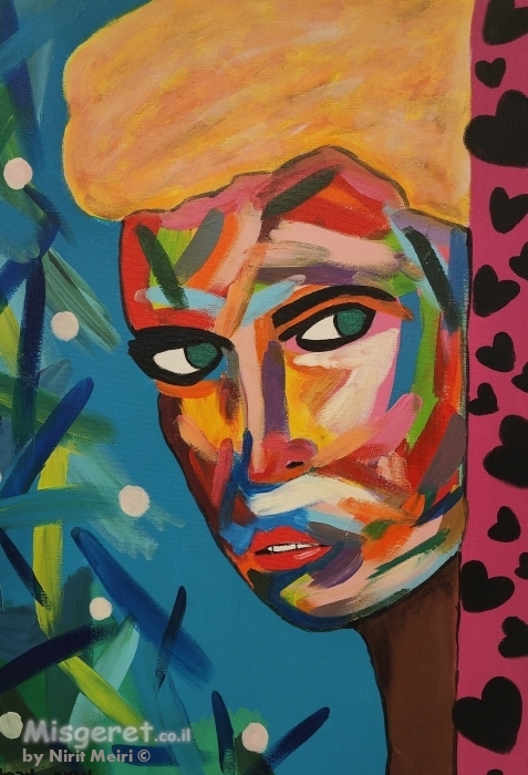 אשה בצבעי מלחמה