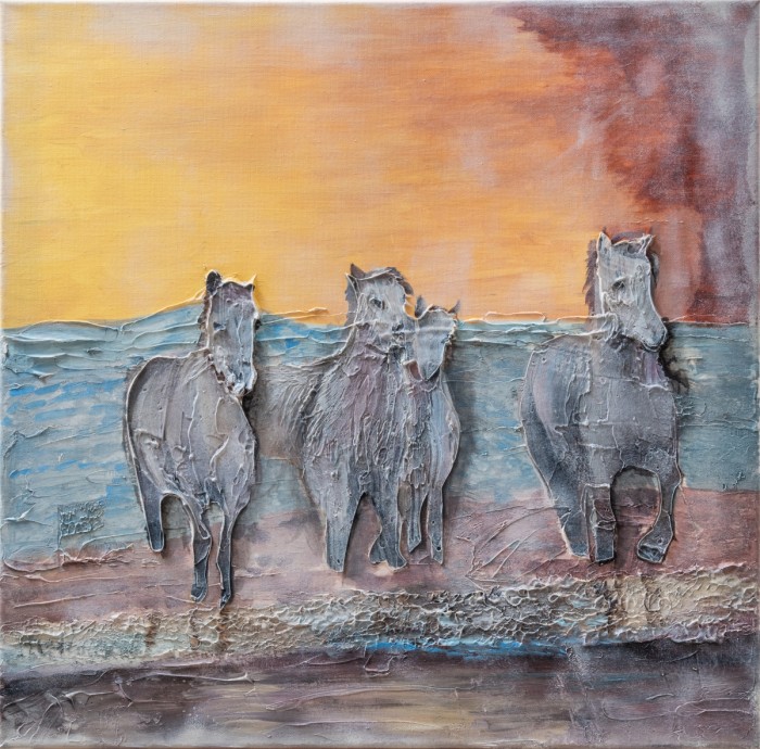 סוסים על החוף