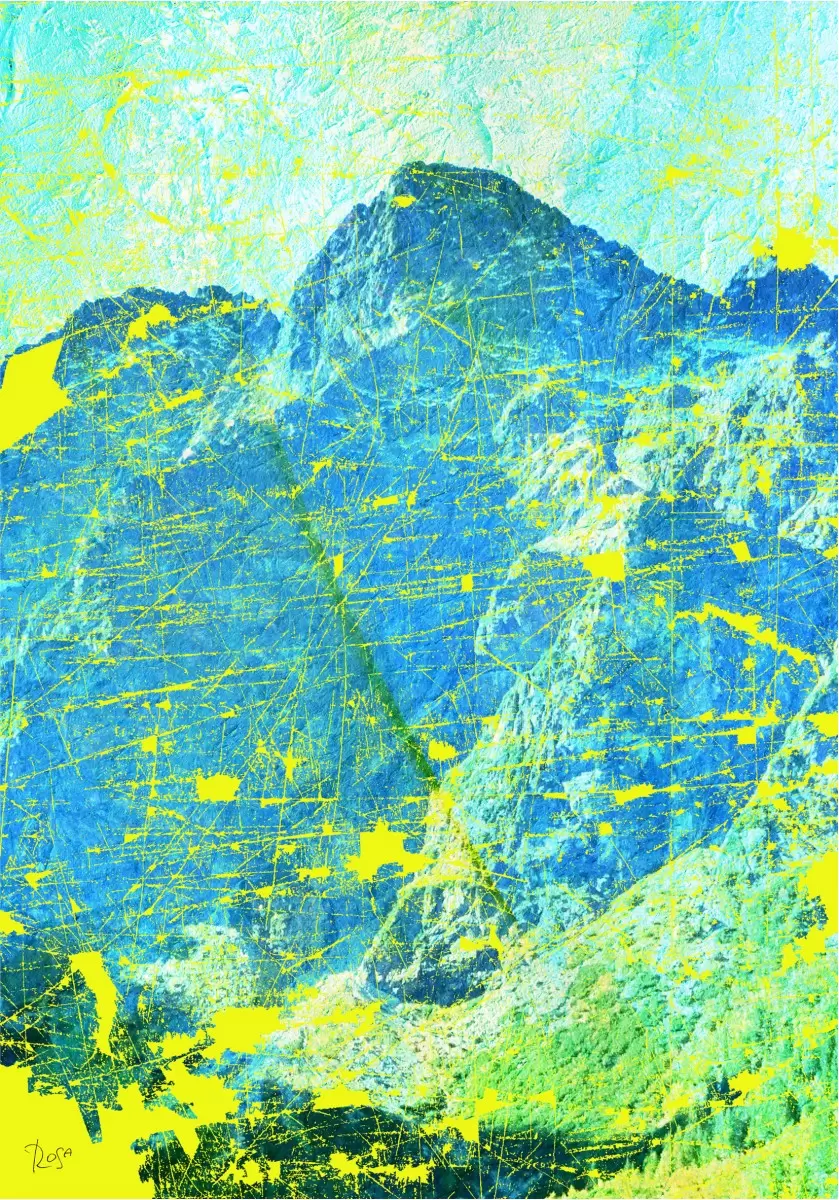 נוף הרים 3  - רוזה לשצ'ינסקי - תמונות אווירה אבסטרקט מודרני סטים בסגנון מודרני  - מק''ט: 279280