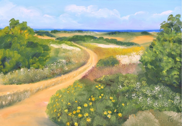 שביל בחוף קיסריה