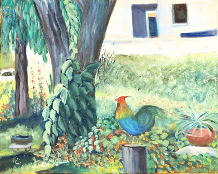 תרנגול בגינה