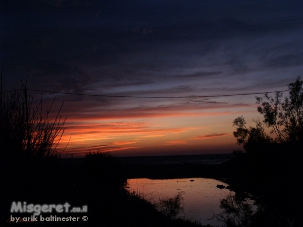 שקיעה בסתיו