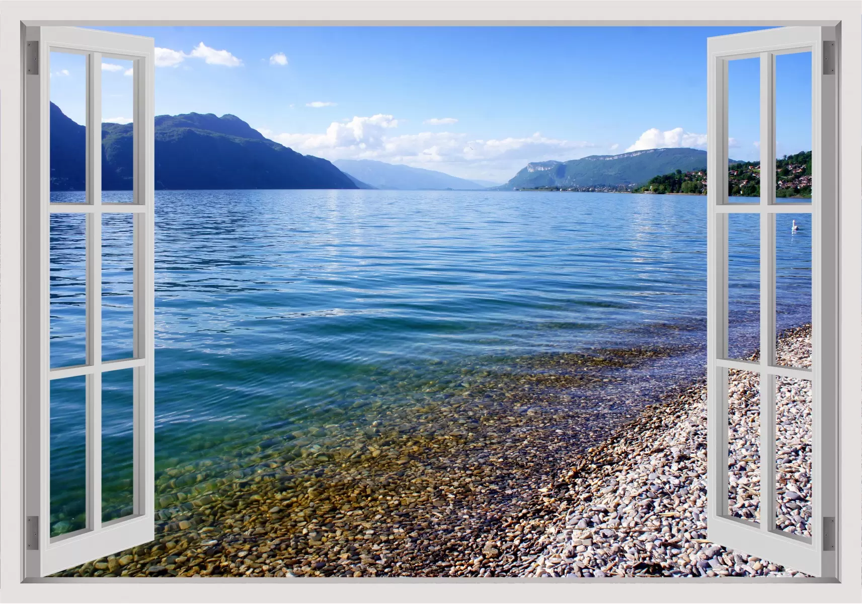 האגם השקט - Artpicked Windows - תמונות ים ושמים לסלון  - מק''ט: 337116