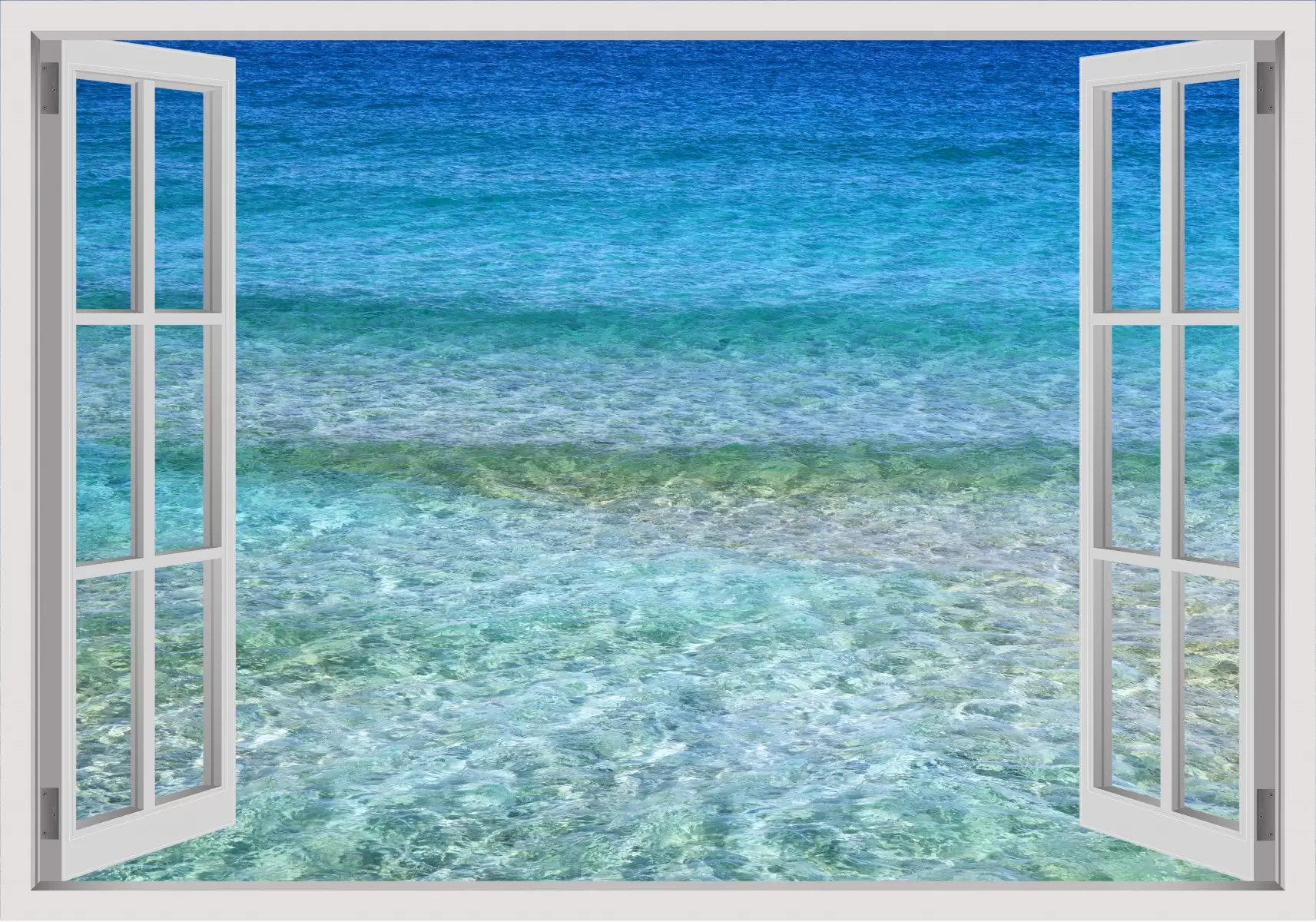כחול עמוק - Artpicked Windows - תמונות ים ושמים לסלון  - מק''ט: 337124