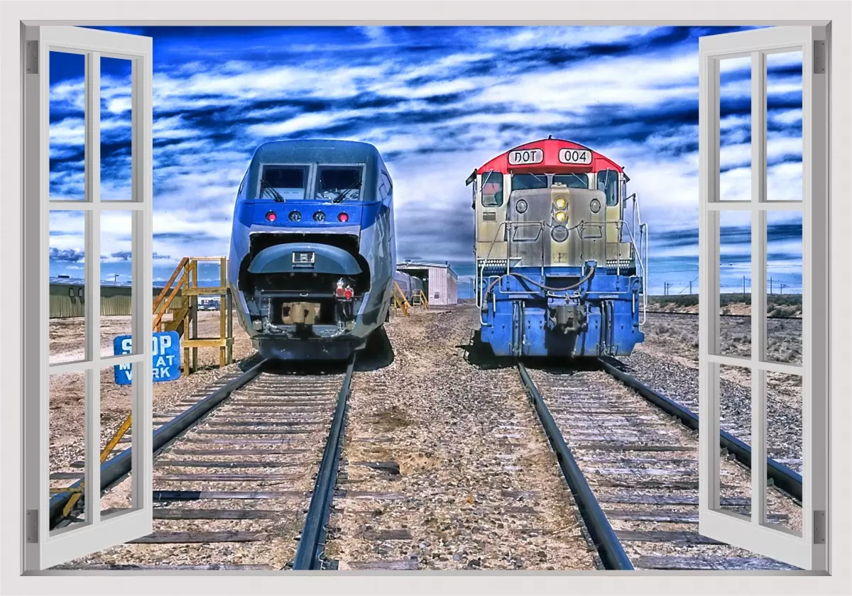 מסילת הרכבת - Artpicked Windows -  - מק''ט: 337380