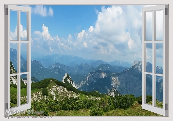 נוף הררי מהחלון