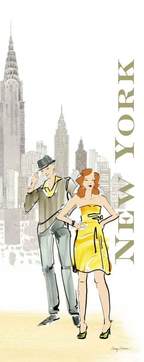 אוהבים בניו יורק - Avery Tillmon - תמונות לסלון רגוע ונעים סטים בסגנון מודרני  - מק''ט: 364092