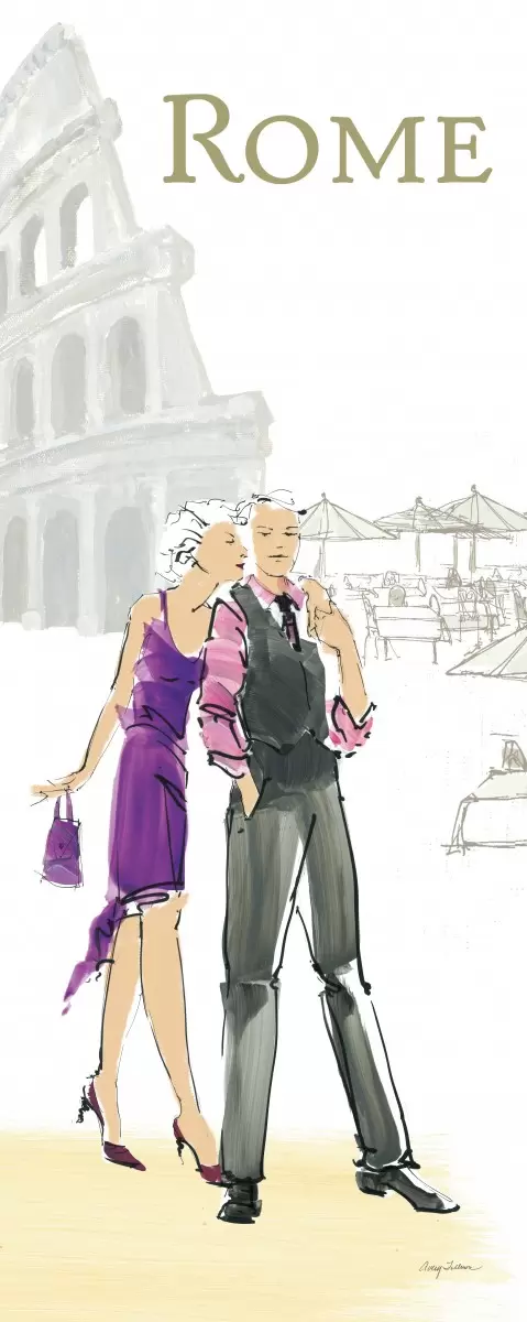 זוג אוהבים ברומא - Avery Tillmon - תמונות לסלון רגוע ונעים סטים בסגנון מודרני  - מק''ט: 364095