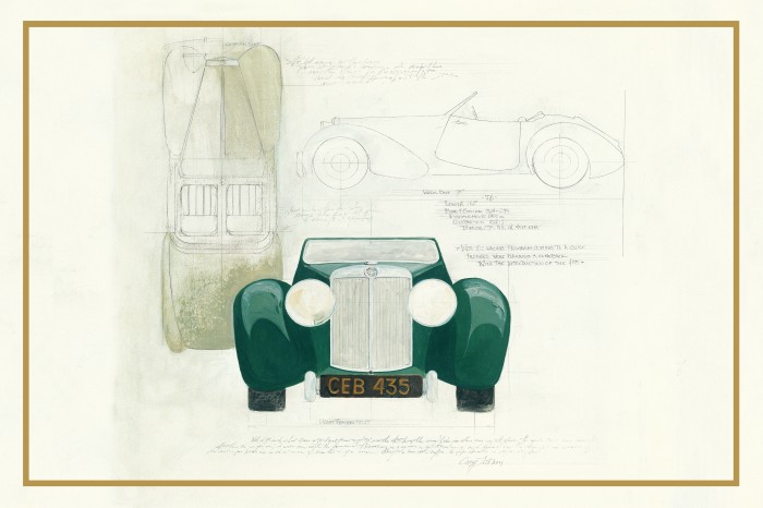 מכונית וינטג' ירוקה