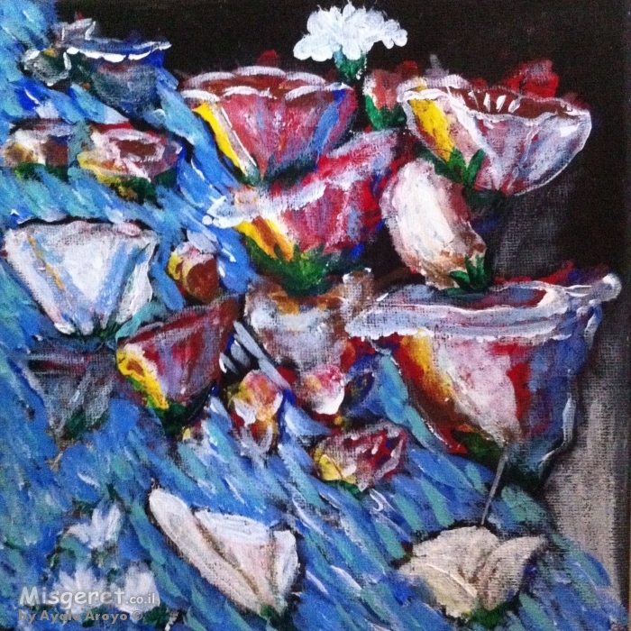 אבסקרקט פרחים