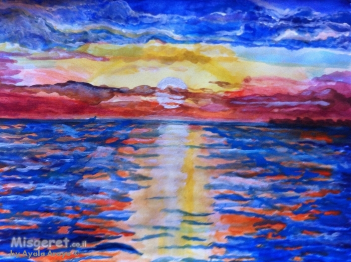 צבעי שקיעה 