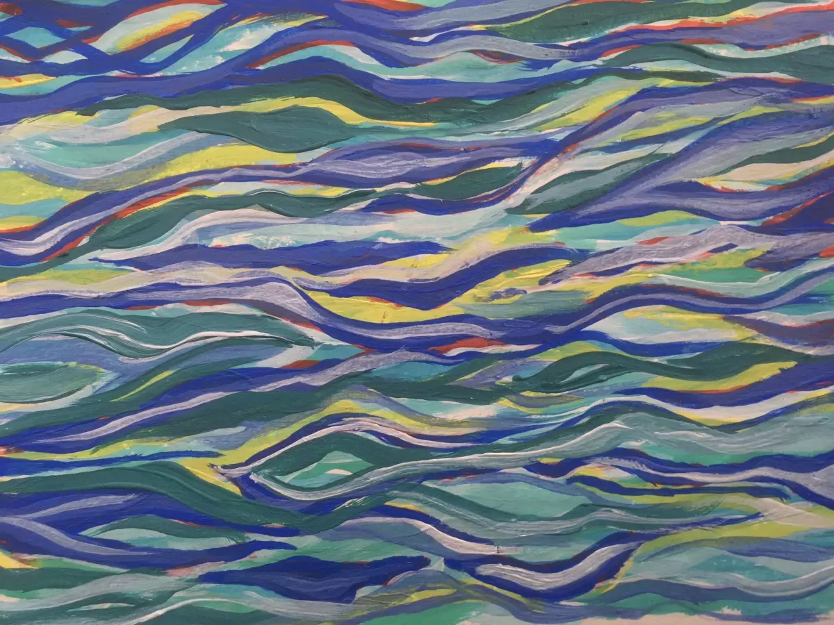 אבסטרקט ים צבעים - אילה ארויו - אבסטרקט רקעים צורות תבניות מופשטות  - מק''ט: 394898