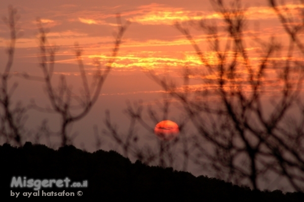 שקיעה במירון