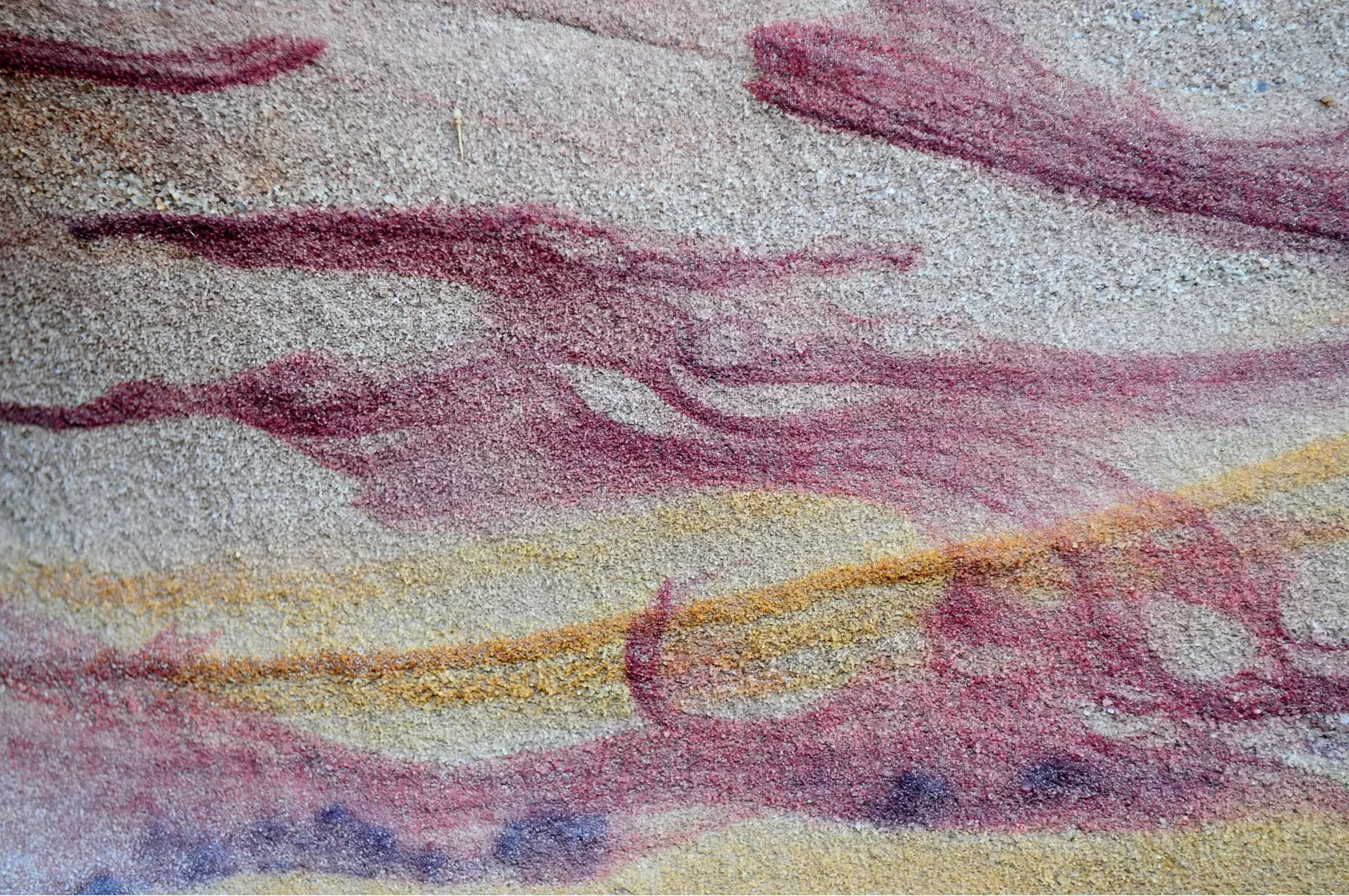 קווים בחול - אייל הצפון - אבסטרקט רקעים צורות תבניות מופשטות  - מק''ט: 141472
