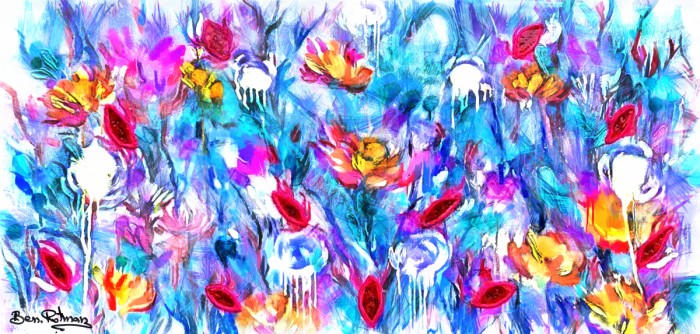 שטיח של פרחים