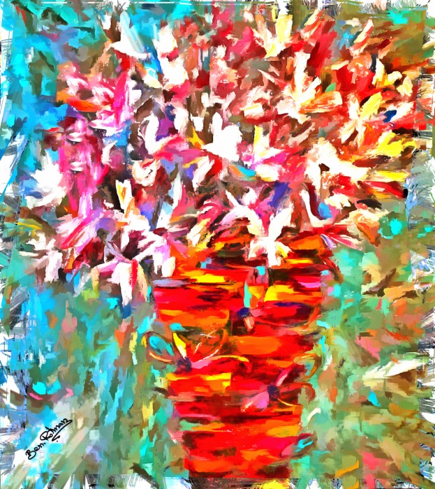 פרחים כפרפרים