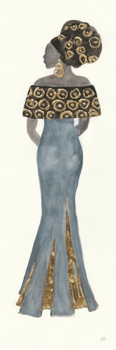 אשה מלכותית בזהב