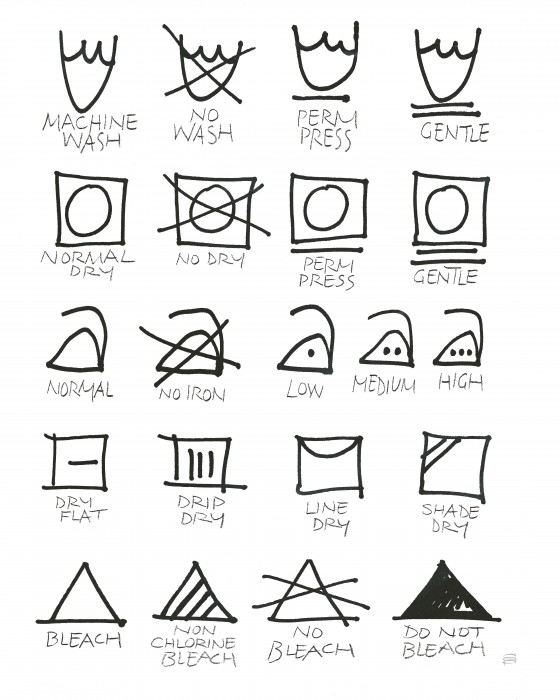 הוראות כביסה