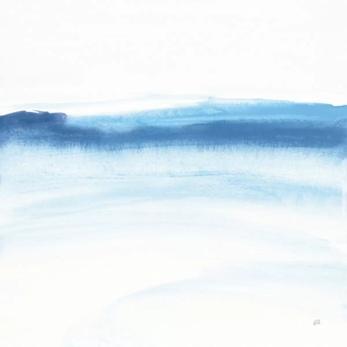 מופשט כחול מינימליסטי - Chris Paschke - תמונות לסלון רגוע ונעים נוף וטבע מופשט  - מק''ט: 389379