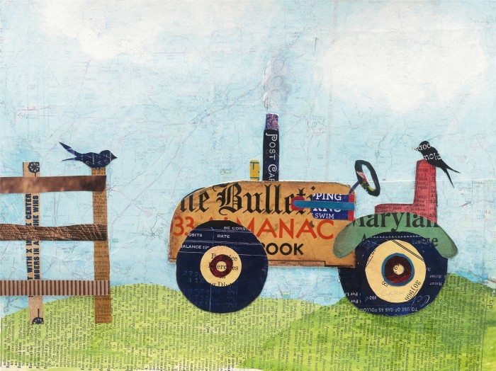 גזור על הטרקטור