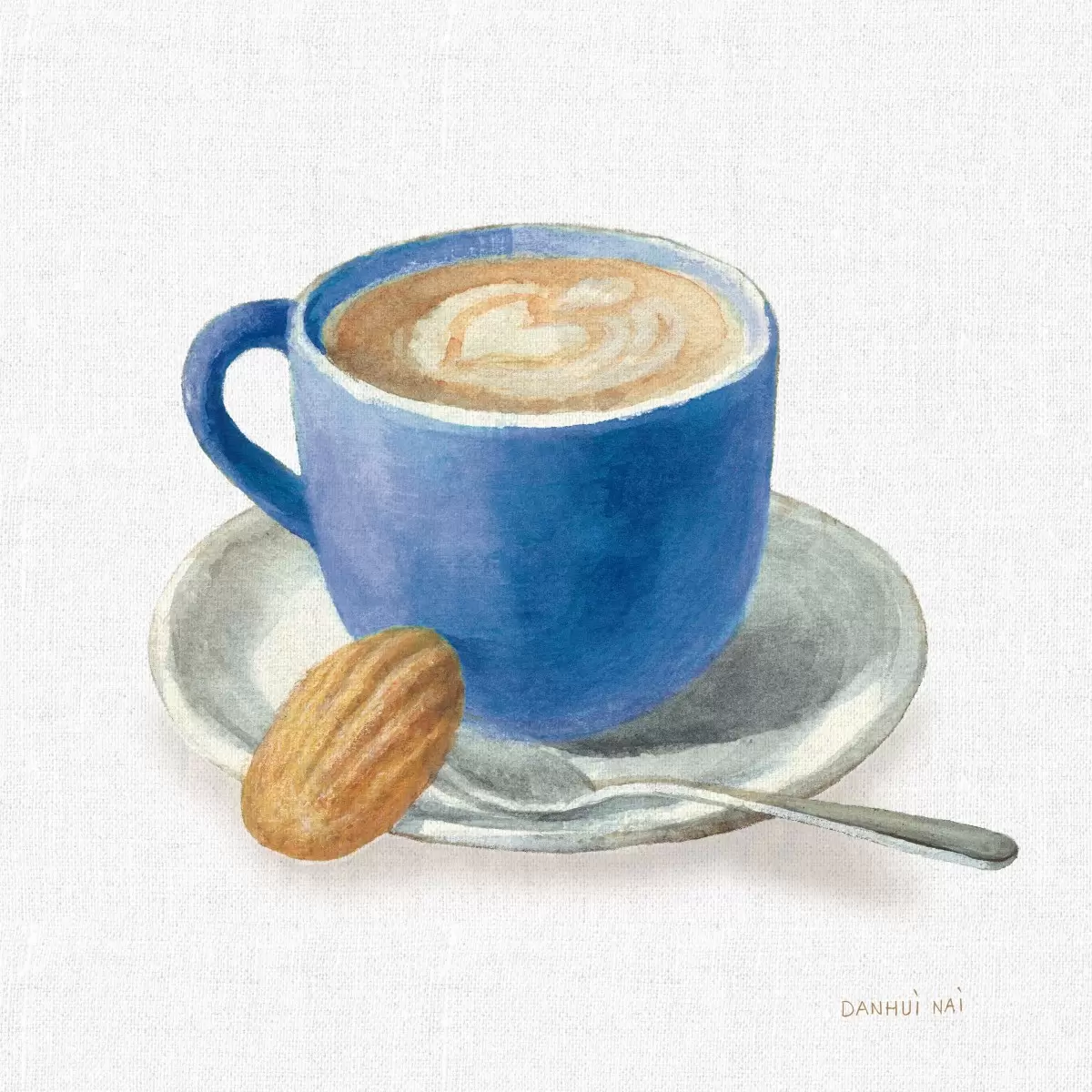 ספל קפה כחול - Danhui Nai - תמונות למטבח כפרי וינטג' רטרו  - מק''ט: 389929
