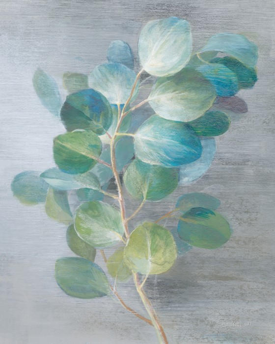 ענף ברקע אפור