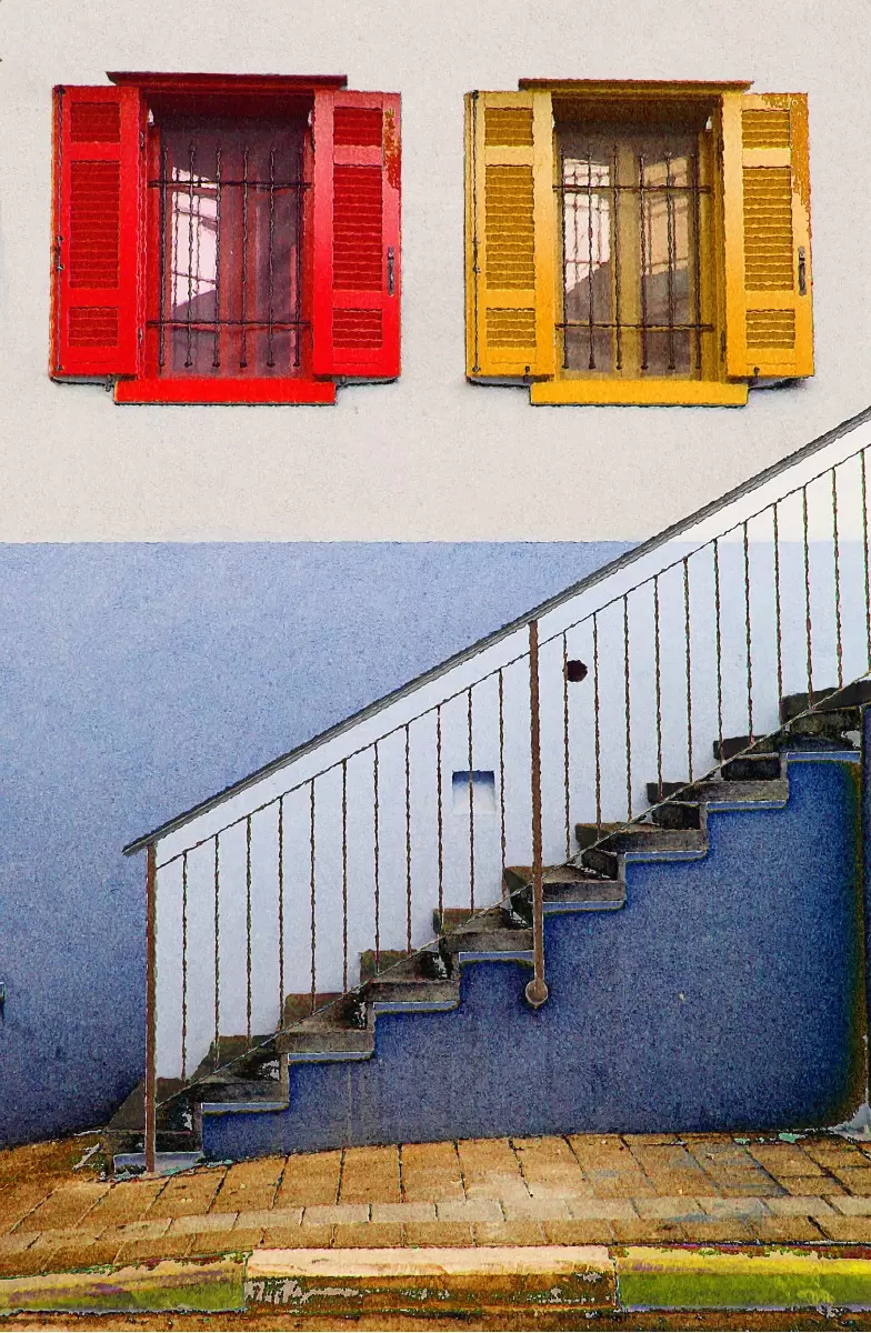 חלונות ציבעונים - אלי נגר - תמונות לסלון מודרני טבע דומם בצילום  - מק''ט: 57354