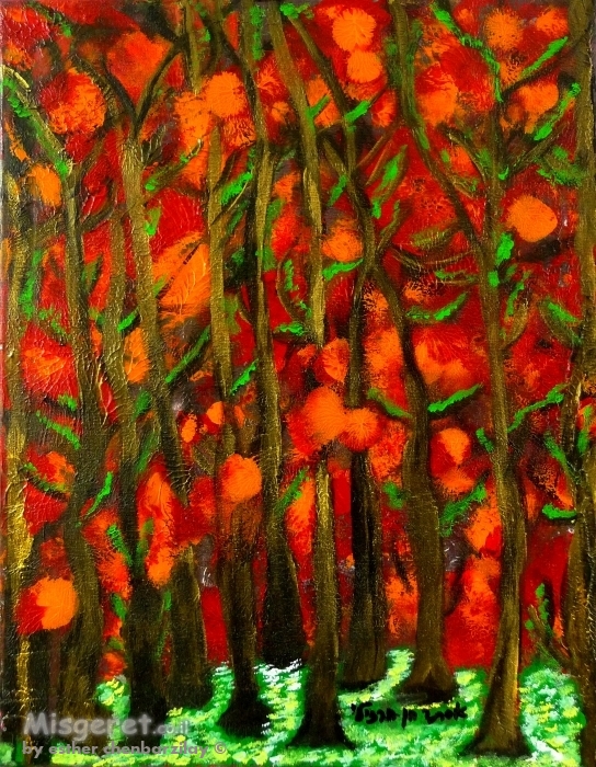 פריחות כתומות