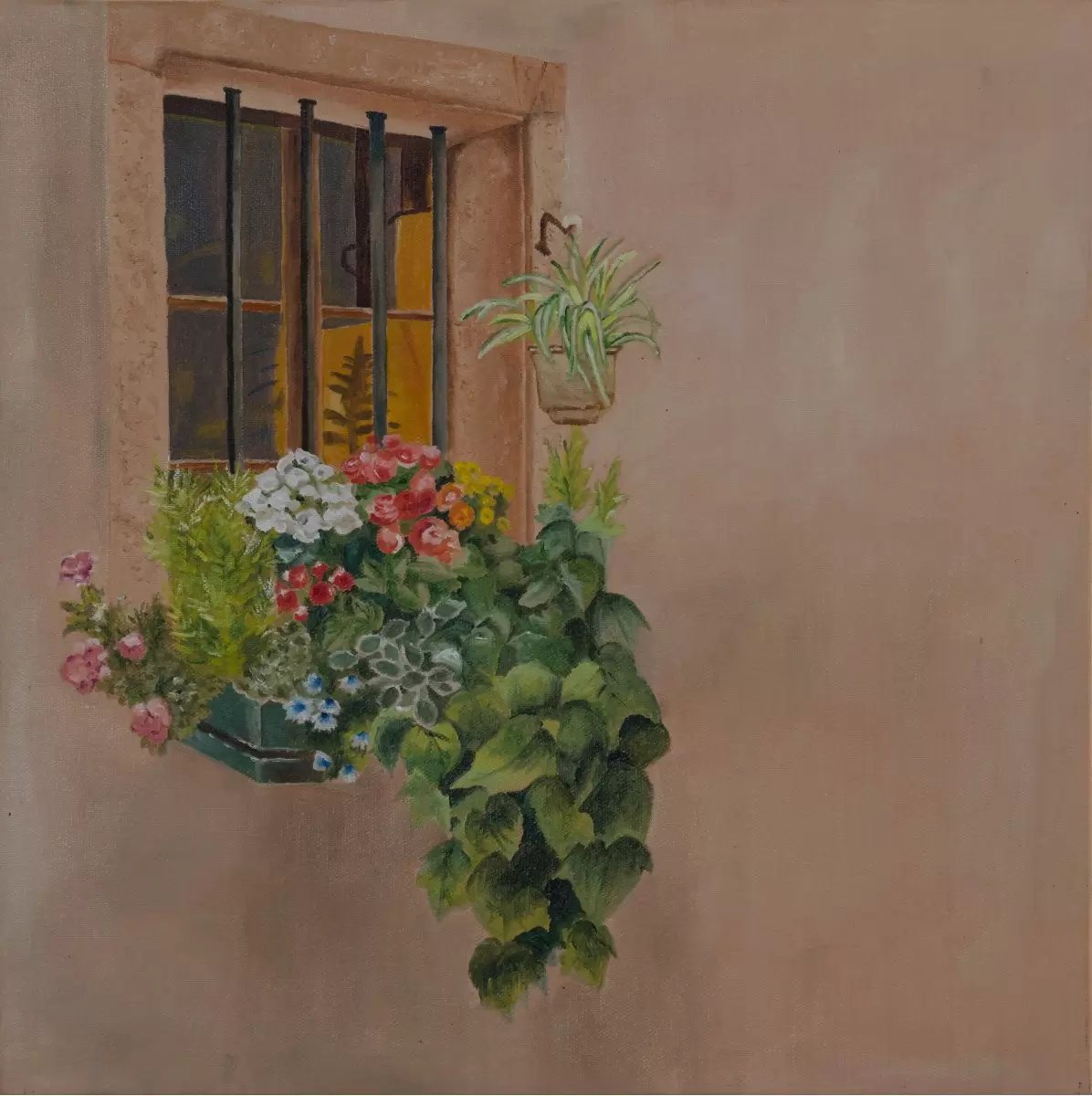 פרחים בחלון 1 - אסתר טל -  - מק''ט: 316236