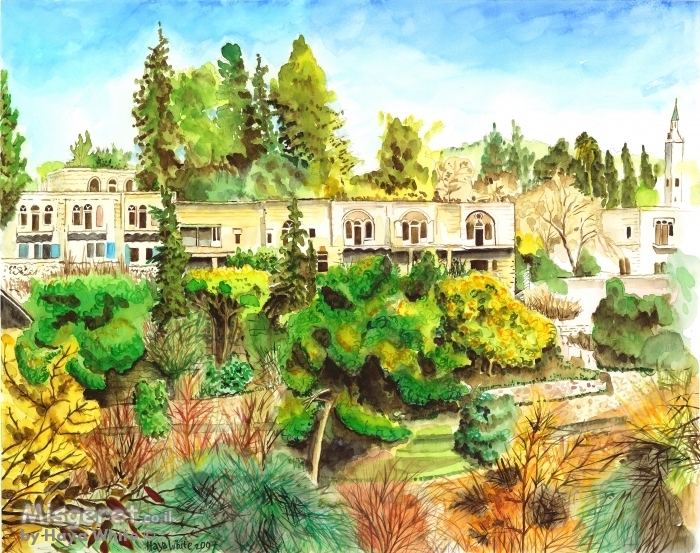 הבית בתוך הבוסתן