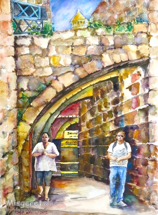 רחוב עם קשתות