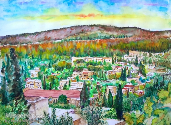 עין כרם בשקיעה