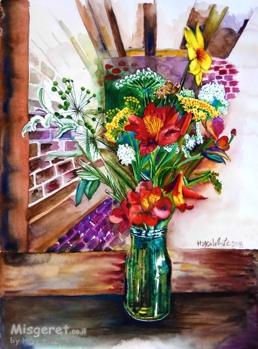 צנצנת פרחים