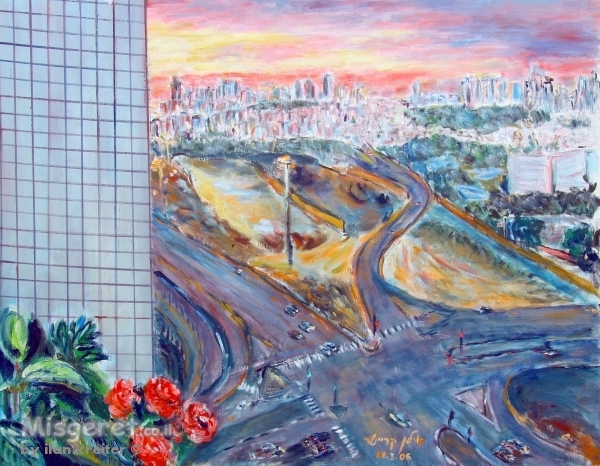 מבט לצומת בר אילן הישן