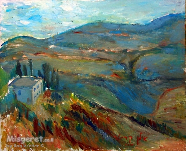 נוף הרים בצפת