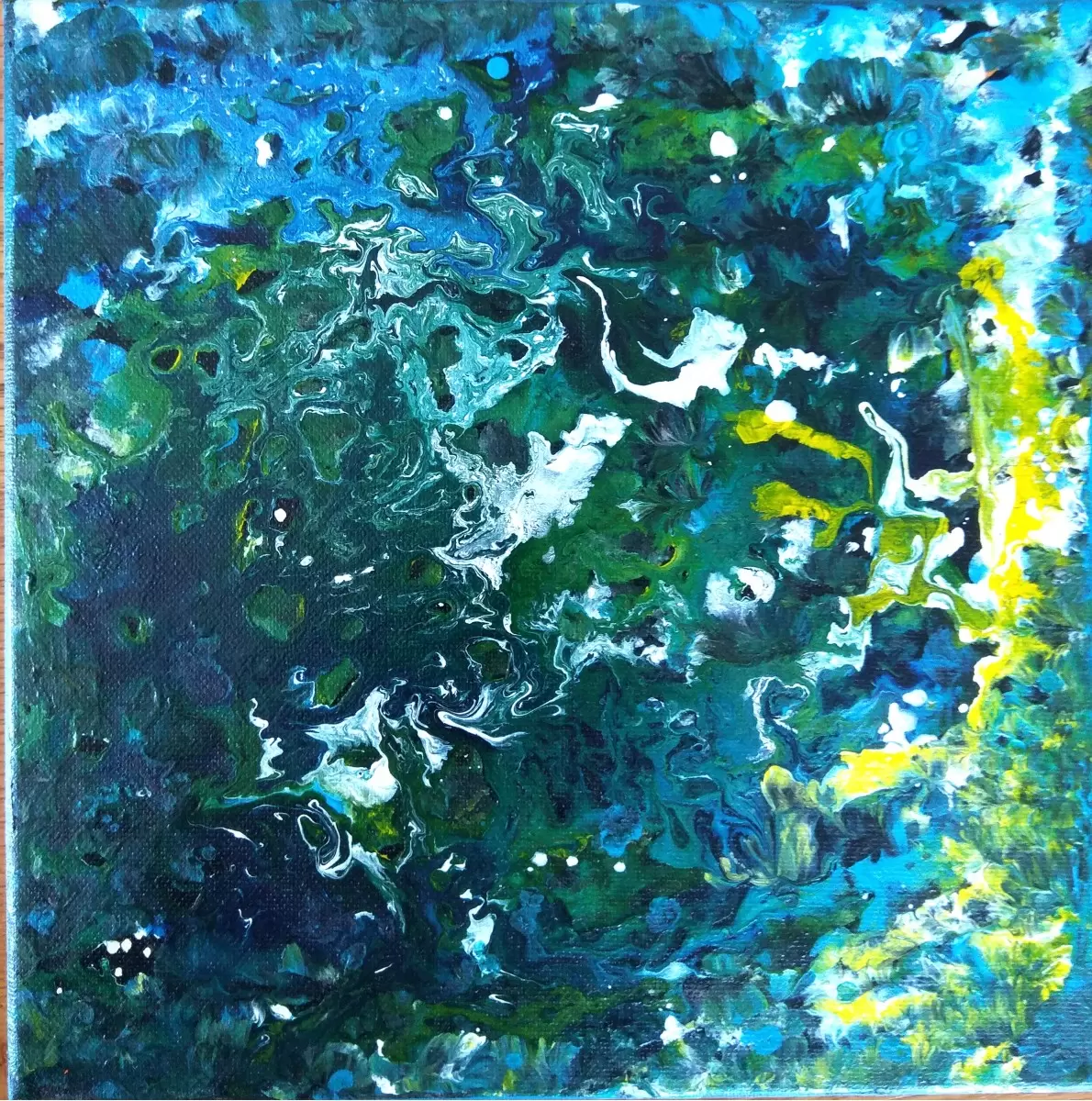 זרמים במרחב - אירית שרמן-קיש - חדר שינה כחול עמוק אבסטרקט רקעים צורות תבניות מופשטות  - מק''ט: 319968