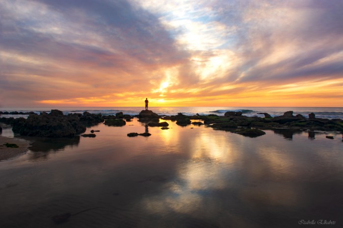 דייג בשקיעה