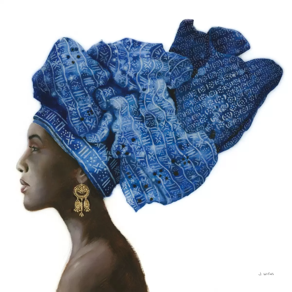 אישה אפריקאית בסגול - James Wiens - תמונות לסלון רגוע ונעים סטים בסגנון מודרני  - מק''ט: 364090