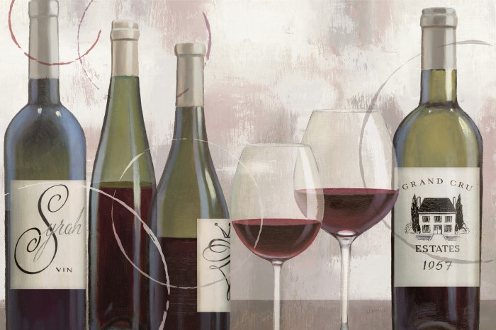 יין אדום וכוסות זכוכית