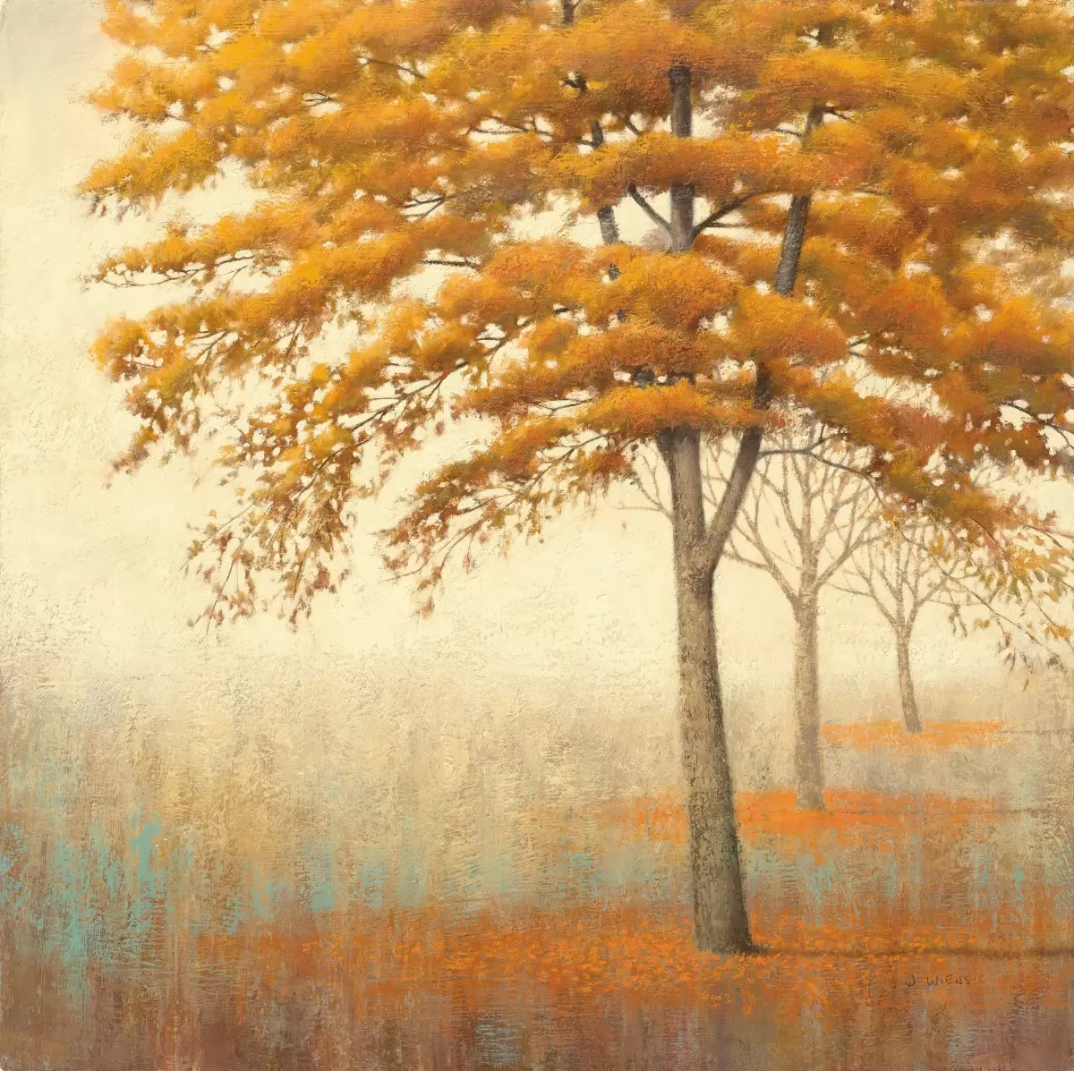 עצים בסתיו - James Wiens - תמונות לסלון רגוע ונעים  - מק''ט: 391036
