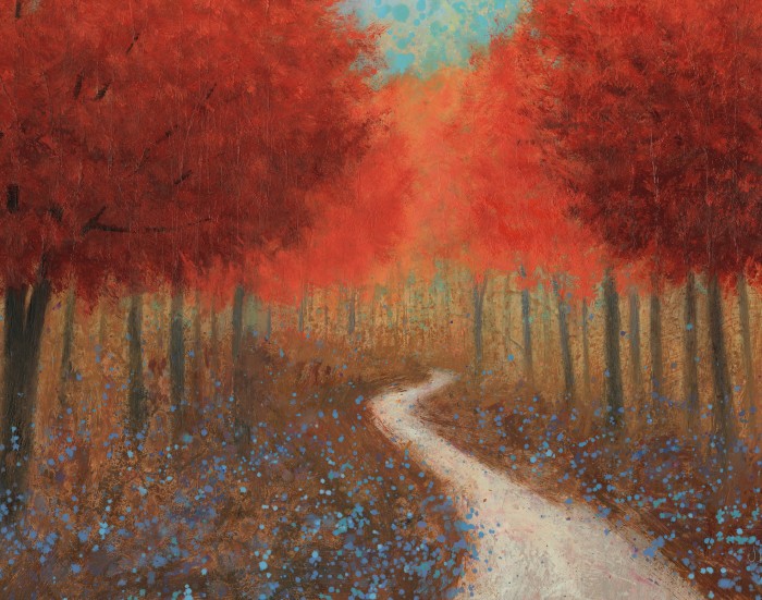 שביל ביער הסתיו