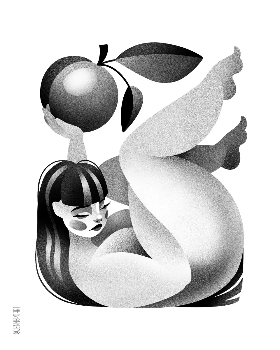 plump – ג&#039;ני פוקריבאילו | תמונה לסלון בסגנון מודרני